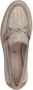Tamaris Vegan geweven loafer met bruine accenten Beige Dames - Thumbnail 24