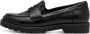 Tamaris dames loafers met panterprint details zwart - Thumbnail 3