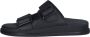 Tamaris Zwarte Leren Casual Open Slippers Black Dames - Thumbnail 13