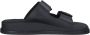 Tamaris Zwarte Leren Casual Open Slippers Black Dames - Thumbnail 14