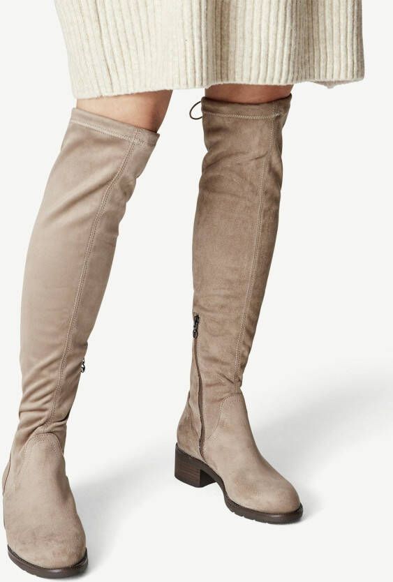 Hysterisch Oplossen Schrikken TAMARIS Overknee beige 36 - Schoenen.nl