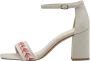 Tamaris Stijlvolle zwarte leren hoge hak sandalen Black Dames - Thumbnail 107