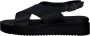 Tamaris Zwarte Casual Open Platte Sandalen Black Dames - Thumbnail 10