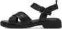 Tamaris Zwarte Casual Open Platte Sandalen Black Dames - Thumbnail 10