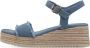 Tamaris Platform sandaal met espadrille look Blue Dames - Thumbnail 18
