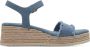 Tamaris Platform sandaal met espadrille look Blue Dames - Thumbnail 19