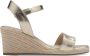 Tamaris Espadrilles met hak goud Textiel Dames - Thumbnail 16