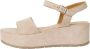 Tamaris Beige Suede Espadrille Sleehak met Leren Voetbed Beige Dames - Thumbnail 32