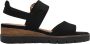 Tamaris Trendy Comfortabele Suède Sandaal Black Dames - Thumbnail 18