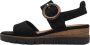 Tamaris Trendy Comfortabele Suède Sandaal Black Dames - Thumbnail 19