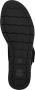 Tamaris Trendy Comfortabele Suède Sandaal Black Dames - Thumbnail 20