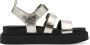 Tamaris Sandalen Plat Sandalen Plat Zilverkleur - Thumbnail 13