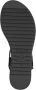 Tamaris dames sandalen met sleehak zwart - Thumbnail 8