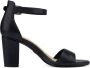 Tamaris Zwarte Leren Hoge Hak Sandalen Black Dames - Thumbnail 85