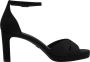 Tamaris Elegante Zwarte Sandalette Vegan Voetbed Hak Black Dames - Thumbnail 13