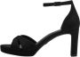 Tamaris Elegante Zwarte Sandalette Vegan Voetbed Hak Black Dames - Thumbnail 14