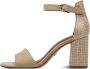Tamaris Sandalen met hak beige Textiel Dames - Thumbnail 11
