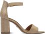 Tamaris Sandalen met hak beige Textiel Dames - Thumbnail 14