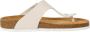 Tamaris Ivoor Leren Voetbed Slipper Beige - Thumbnail 4