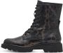 Tamaris Leopard Veterboots zwart Textiel - Thumbnail 12