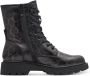 Tamaris Leopard Veterboots zwart Textiel - Thumbnail 15