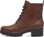 Tamaris Veterlaarsjes blokhak veterschoenen met ogen en decoratieve stiksels - Thumbnail 5