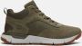 Timberland Voyager Park Mid Lace Up Sneaker Vrijetijdsschoenen groen suede - Thumbnail 3
