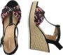Tom Tailor Highheel sandaaltjes zomerschoen sandaal wig hak met logo-opdruk op de band - Thumbnail 2