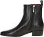 Tommy Hilfiger Laarsjes LOW COWBOY FLAT LEATHER basic blokhak zakelijke schoen in smalle vorm - Thumbnail 14