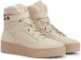 Tommy Hilfiger Beige Leren HighTop Platform Sneaker Laarzen - Thumbnail 3