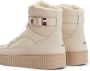 Tommy Hilfiger Beige Leren HighTop Platform Sneaker Laarzen - Thumbnail 4