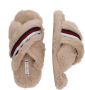 Tommy Hilfiger Pluchen pantoffels FUR CROSS STRAP HOME SLIPPER - Thumbnail 10