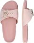 Tommy Hilfiger Roze Leren Gesp Sandalen - Thumbnail 4