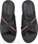 Tommy Hilfiger leren slippers zwart - Thumbnail 6