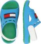 Tommy Hilfiger badslippers met hielbandje blauw Rubber 31 - Thumbnail 5