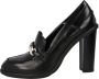 Tommy Hilfiger Tommy Twist High Heel Loafer Hakken Dames Zwart - Thumbnail 12