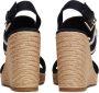 Tommy Hilfiger Sleehaksandaaltjes WEBBING HIGH WEDGE SANDAL zomerschoen sandaal wig hak met zij th-label - Thumbnail 14