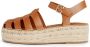 Tommy Hilfiger Sandalen TH AUTHENTIC LEATHER ESPADRILLE zomerschoen sandaal plateauhak met verstelbare gesp - Thumbnail 12