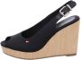 Tommy Hilfiger Sleehaksandaaltjes ICONIC ELENA SLING BACK WEDGE zomerschoen sandaal keilhak met verstelbare gesp - Thumbnail 67