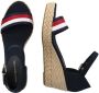 Tommy Hilfiger Sandaaltjes SHIMMERY RIBBON MID WEDGE SANDAL met gestreepte textielen bandage - Thumbnail 13