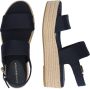 TOMMY HILFIGER Blauwe Espadrilles Mid Wedge Sandal - Thumbnail 14