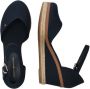 Tommy Hilfiger Dames Marineblauwe Basis Gesloten Teen Mid Wedge Blue Dames - Thumbnail 7