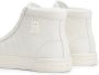 Tommy Hilfiger Beige Leren High Top Sneakers Beige Dames - Thumbnail 8