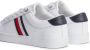 Tommy Hilfiger Witte Polyester Sneaker met Contrasterende Details - Thumbnail 9