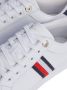 Tommy Hilfiger Witte Polyester Sneaker met Contrasterende Details - Thumbnail 10