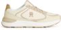 Tommy Hilfiger Sneakers met sleehak CASUAL FASHION RUNNER LTHR vrijetijdsschoen lage schoen veterschoen met contrast bies - Thumbnail 4