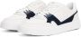 Tommy Hilfiger leren sneakers wit donkerblauw - Thumbnail 4