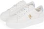 Tommy Hilfiger leren sneakers wit lichtblauw - Thumbnail 5