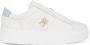 Tommy Hilfiger leren sneakers wit lichtblauw - Thumbnail 8