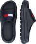 Tommy Hilfiger Platte PVC Logo Muilezel Schoenen Blue Dames - Thumbnail 14